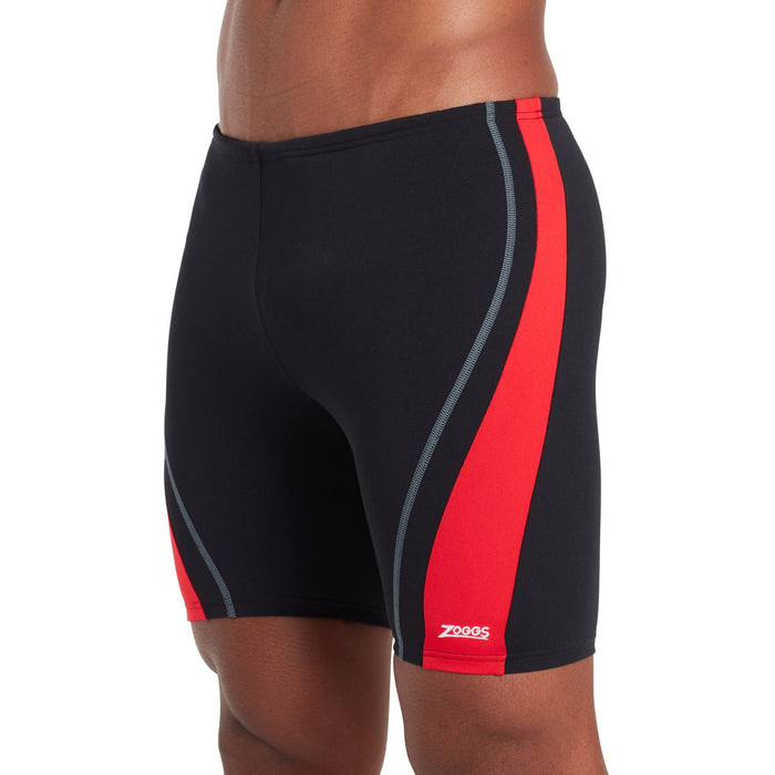 Jammers de natation Eaton Mid Homme Noir-Rouge Taille 40-XXXL Zoggs 462923BKRD40