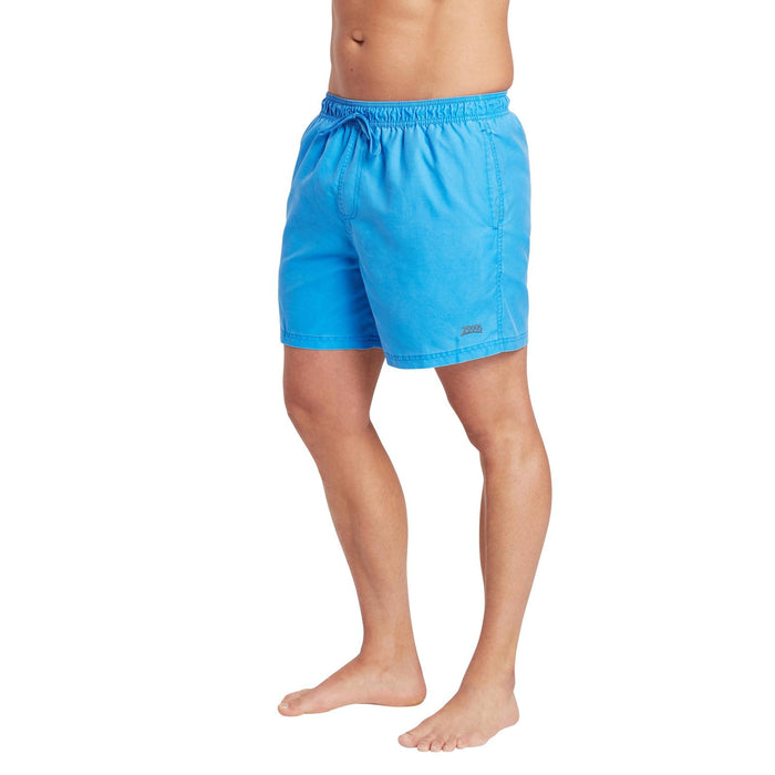 Short de bain Mosman Washed 15'' Homme Bleu Taille XS Zoggs 462925BLXS