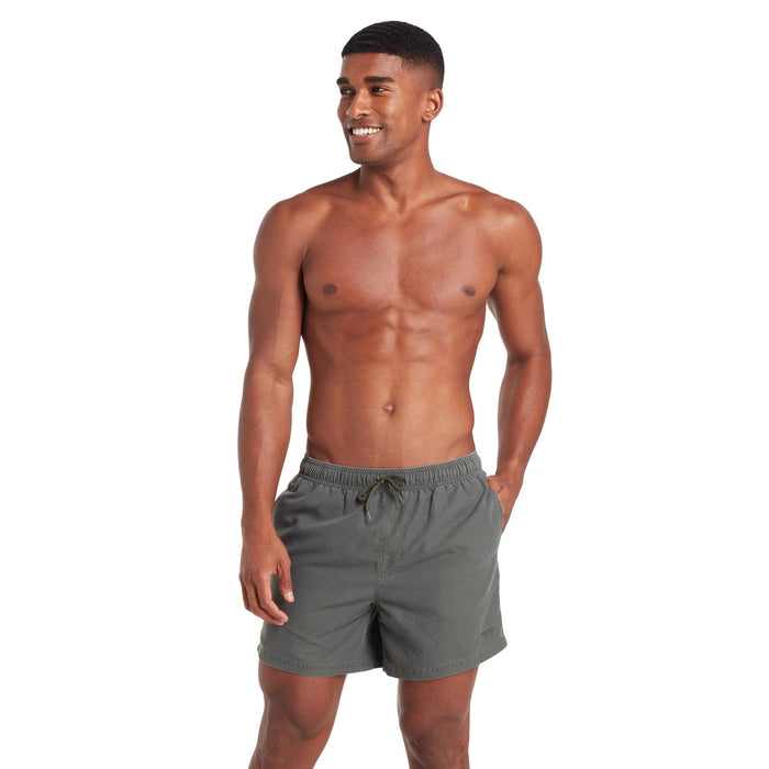 Short de bain Mosman Washed 15'' Homme Kaki Taille L Zoggs 462925KHL