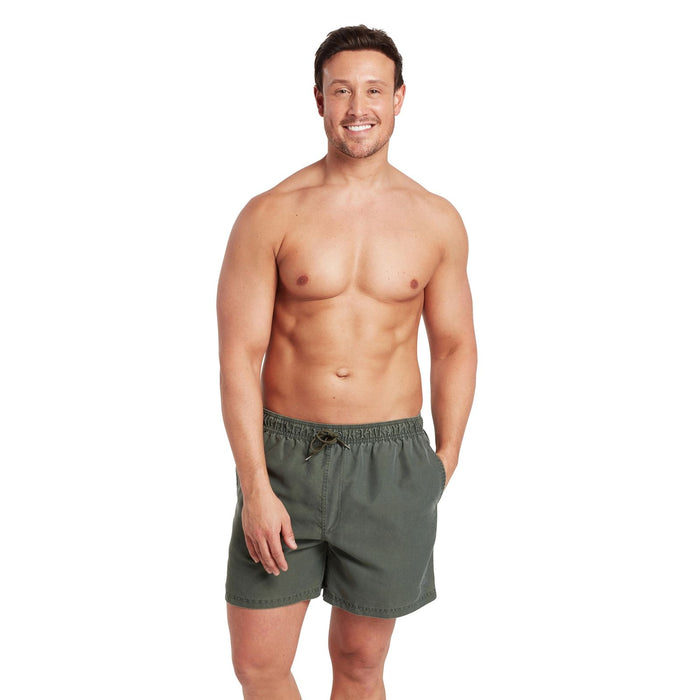 Short de bain Mosman Washed 15'' Homme Kaki Taille M Zoggs 462925KHM