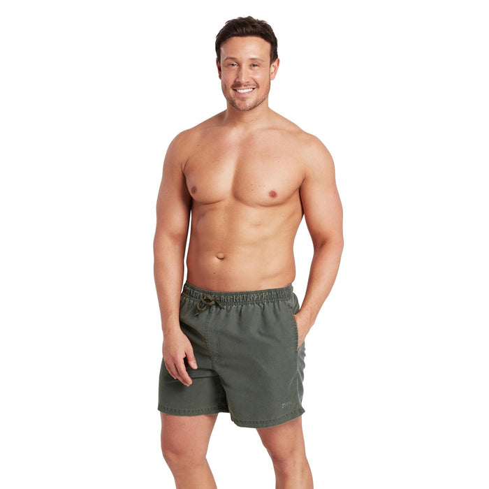 Short de bain Mosman Washed 15'' Homme Kaki Taille XL Zoggs 462925KHXL