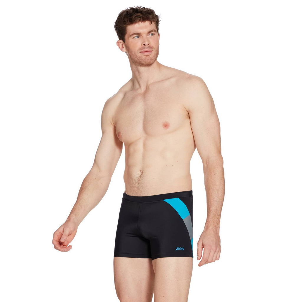 Boxer de bain Sydney 27 Homme Noir-Turquoise Taille 34-L Zoggs 462931BKTQ34
