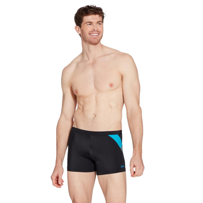 Boxer de bain Sydney 27 Homme Noir-Turquoise Taille 36-XL Zoggs 462931BKTQ36