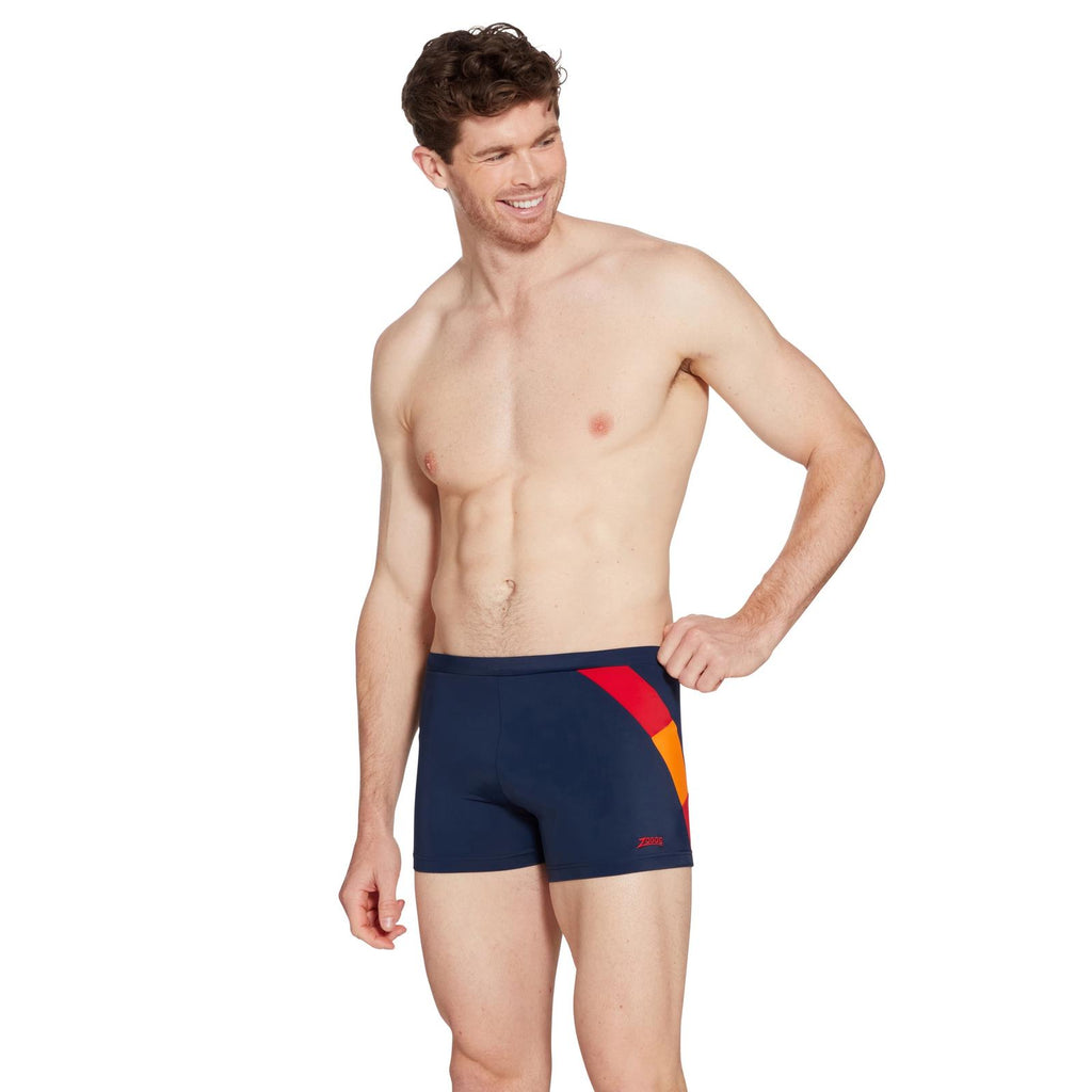 Boxer de bain Sydney 27 Homme Bleu marine-Rouge Taille 36-XL Zoggs 462931NVRD36