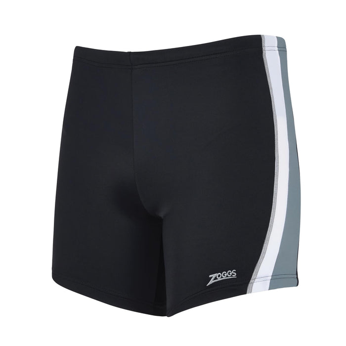 Boxer de bain à jambe carrée Toronto Hip Racer 32 Homme Noir-Gris Taille 32-M Zoggs 462932BKGY32