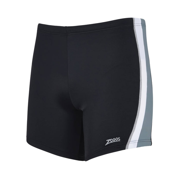 Boxer de bain à jambe carrée Toronto Hip Racer 32 Homme Noir-Gris Taille 36-XL Zoggs 462932BKGY36