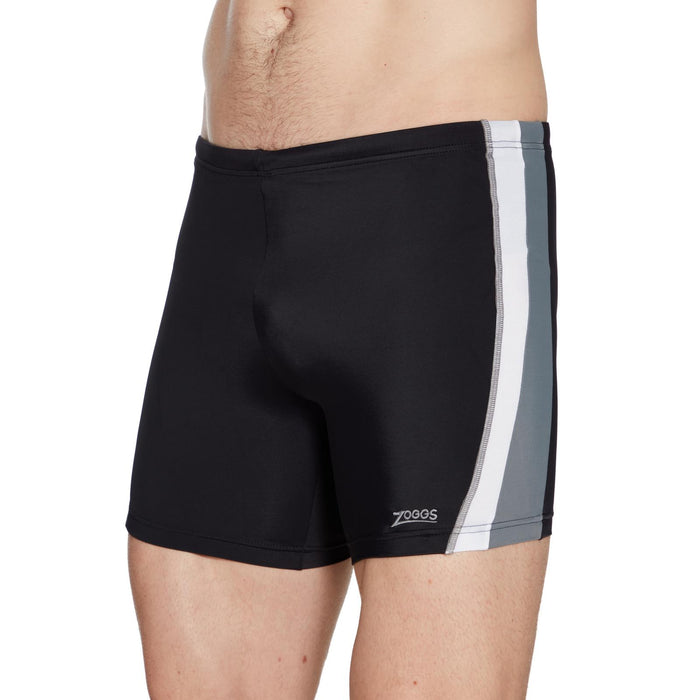 Boxer de bain à jambe carrée Toronto Hip Racer 32 Homme Noir-Gris Taille 42-4XL Zoggs 462932BKGY42