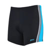 Boxer de bain à jambe carrée Toronto Hip Racer 32 Homme Noir-Turquoise Taille 30-S Zoggs 462932BKTQ30