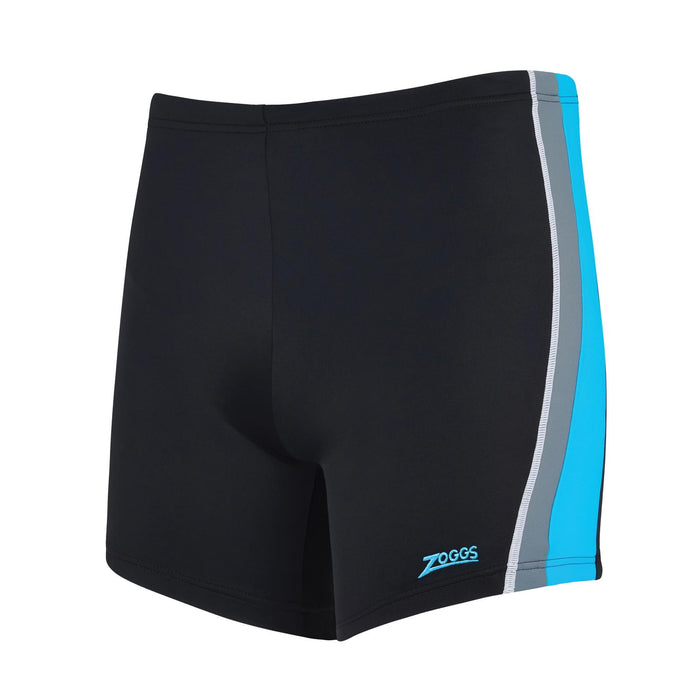 Boxer de bain à jambe carrée Toronto Hip Racer 32 Homme Noir-Turquoise Taille 32-M Zoggs 462932BKTQ32