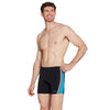 Boxer de bain à jambe carrée Toronto Hip Racer 32 Homme Noir-Turquoise Taille 34-L Zoggs 462932BKTQ34