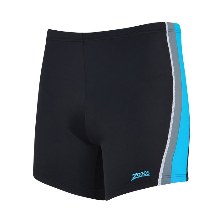 Boxer de bain à jambe carrée Toronto Hip Racer 32 Homme Noir-Turquoise Taille 38-XXL Zoggs 462932BKTQ38
