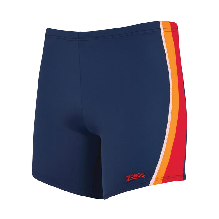 Boxer de bain à jambe carrée Toronto Hip Racer 32 Homme Bleu marine-Rouge Taille 36-XL Zoggs 462932NVRD36