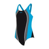 Maillot de bain une pièce Toronto Flyback Fille Noir-Turquoise Taille 34-14A Zoggs 463314BKTQ34