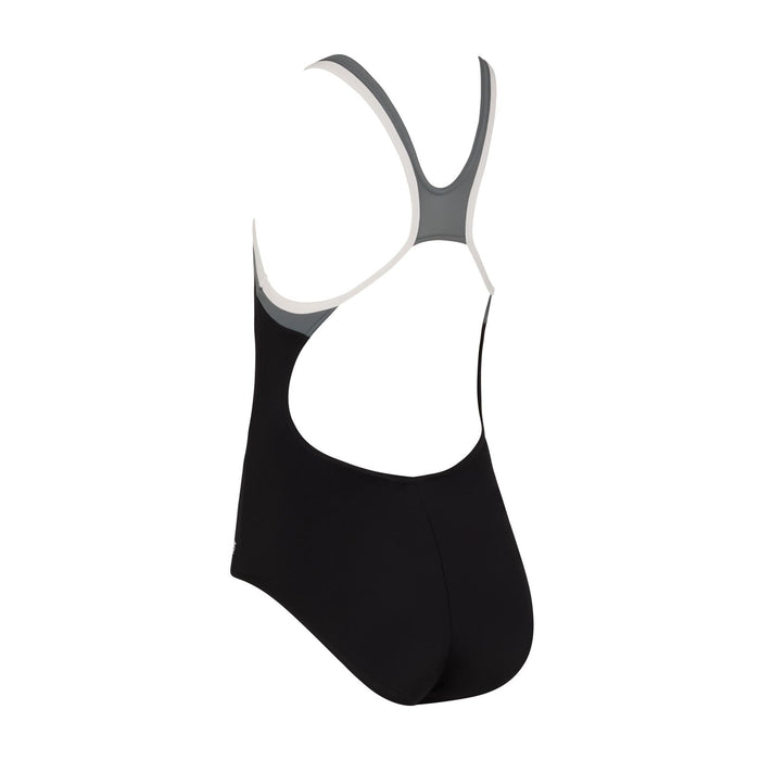 Maillot de bain une pièce Tokyo Iceback Fille Noir-Gris Taille 28-8A Zoggs 463315BKGY28