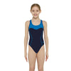 Maillot de bain une pièce Tokyo Iceback Fille Marine-Bleu clair Taille 34-14A Zoggs 463315NVLB34