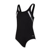 Maillot de bain 1 pièce Sydney dos en U Fille Noir-Blanc Taille 30-10A Zoggs 463316BKWH30