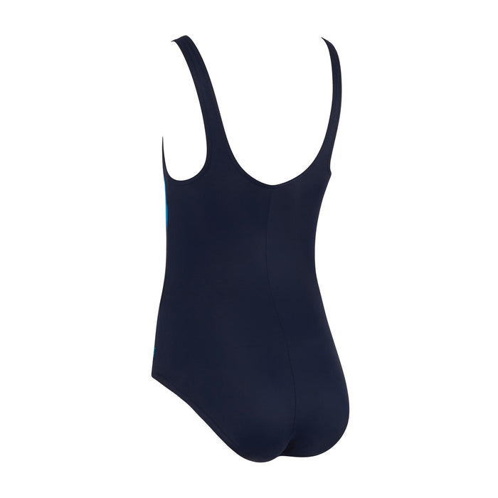 Maillot de bain 1 pièce Sydney dos en U Fille Marine-Bleu clair Taille 30-10A Zoggs 463316NVLB30
