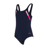 Maillot de bain 1 pièce Sydney dos en U Fille Marine-Rose Taille 26-6A Zoggs 463316NVPK26