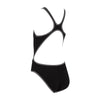 Maillot de bain 1 pièce Melbourne Haxback Fille Noir-Blanc Taille 26-6A Zoggs 463317BKWH26