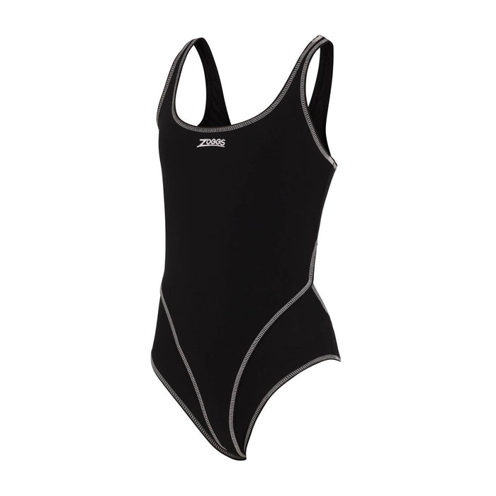 Maillot de bain 1 pièce Melbourne Haxback Fille Noir-Blanc Taille 28-8A Zoggs 463317BKWH28