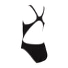 Maillot de bain 1 pièce Melbourne Haxback Fille Noir-Blanc Taille 30-10A Zoggs 463317BKWH30