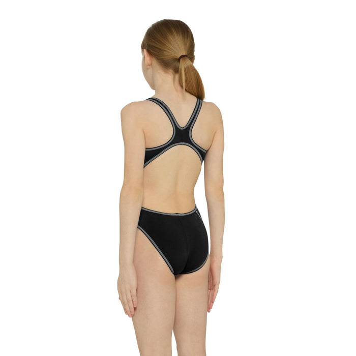 Maillot de bain 1 pièce Melbourne Haxback Fille Noir-Blanc Taille 34-14A Zoggs 463317BKWH34
