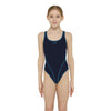 Maillot de bain 1 pièce Melbourne Haxback Fille Marine-Bleu clair Taille 30-10A Zoggs 463317NVLB30