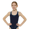 Maillot de bain 1 pièce Melbourne Haxback Fille Marine-Bleu clair Taille 30-10A Zoggs 463317NVLB30