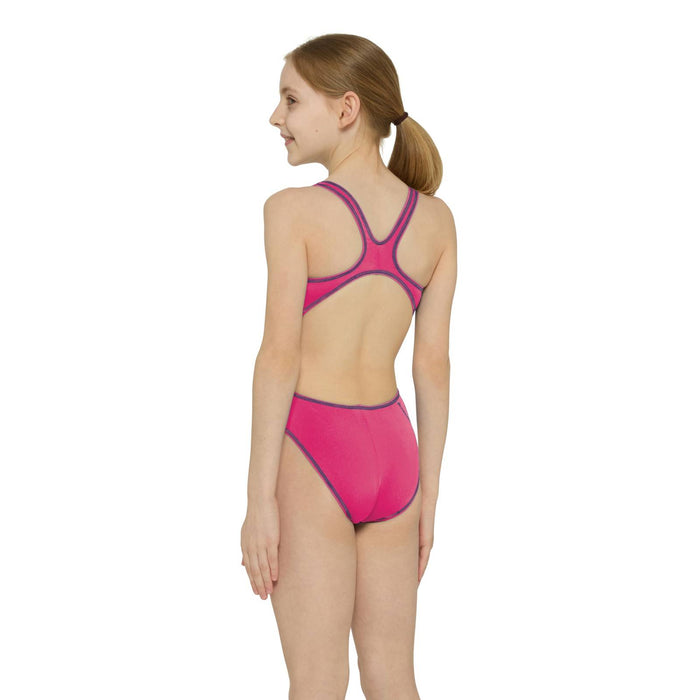 Maillot de bain 1 pièce Melbourne Haxback Fille Rose-Bleu roi Taille 26-6A Zoggs 463317PKRY26
