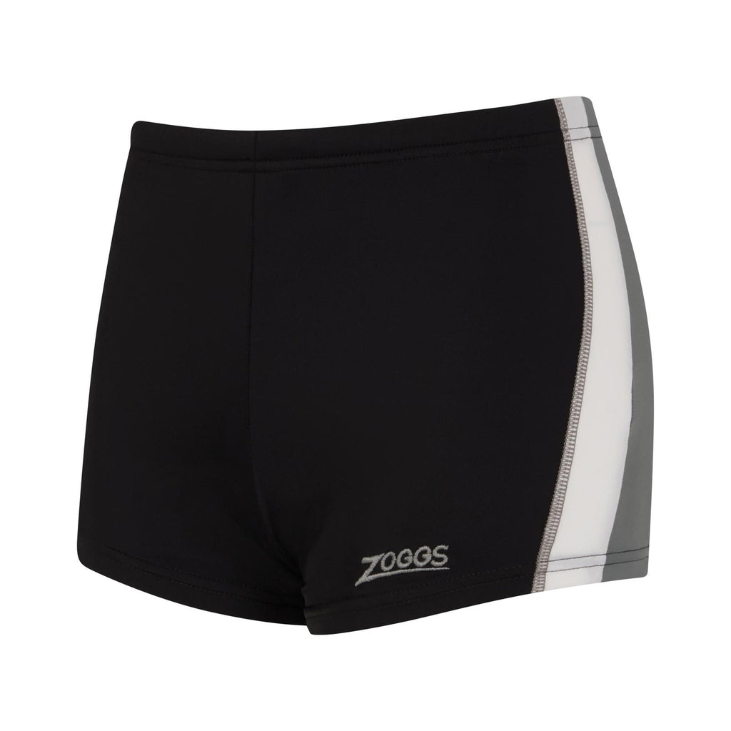 Boxer de bain Toronto Hip Racer 21 Garçon Noir-Gris Taille 24-8A Zoggs 463484BKGY24
