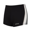 Boxer de bain Toronto Hip Racer 21 Garçon Noir-Gris Taille 24-8A Zoggs 463484BKGY24