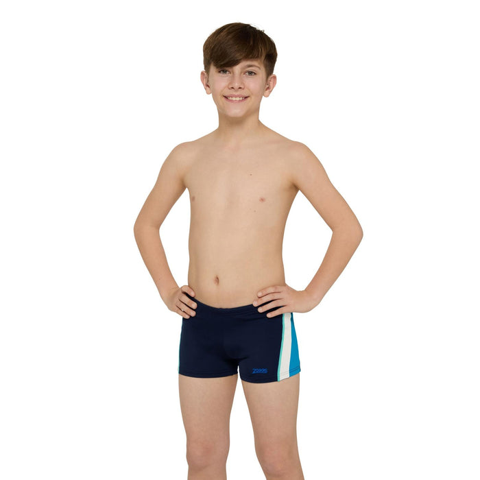 Boxer de bain Toronto Hip Racer 21 Garçon Bleu marine-Bleu clair Taille 23-6A Zoggs 463484NVLB23