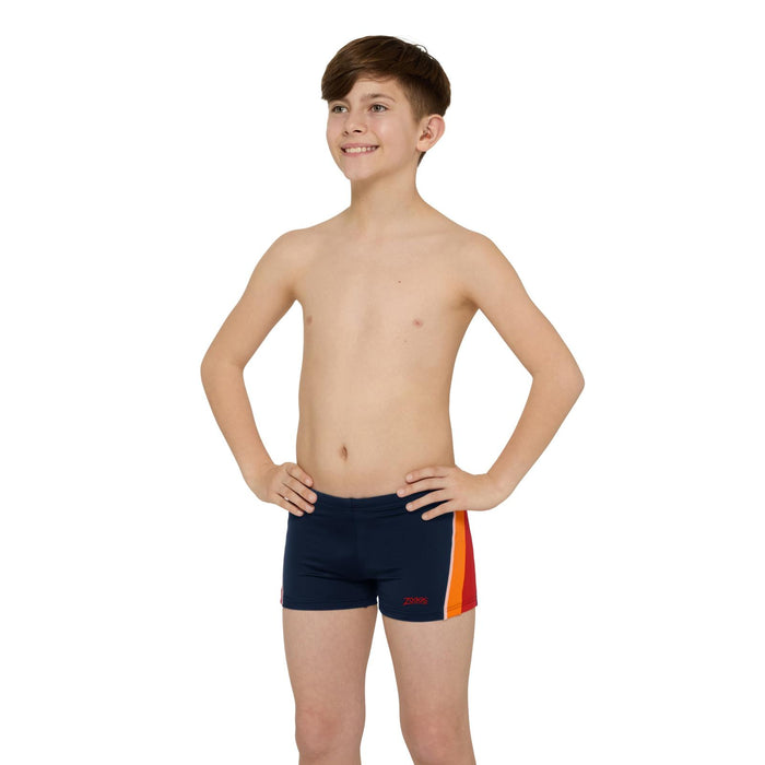 Boxer de bain Toronto Hip Racer 21 Garçon Bleu marine-Rouge Taille 23-6A Zoggs 463484NVRD23