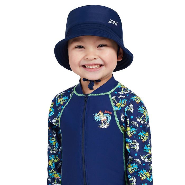 Chapeau de soleil Barlins Bucket Garçon Marine Taille unique Zoggs 463700NVEM