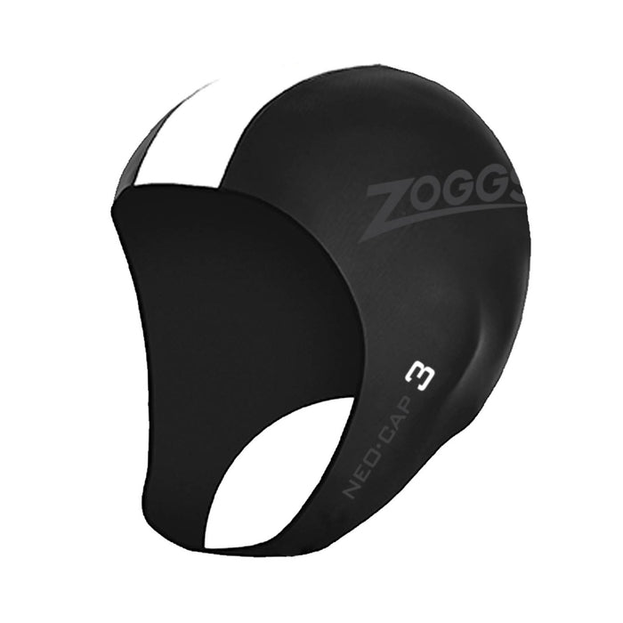 Bonnet de bain Neo 3 unisexe noir-blanc L-XL Zoggs 464044BKWHL-XL