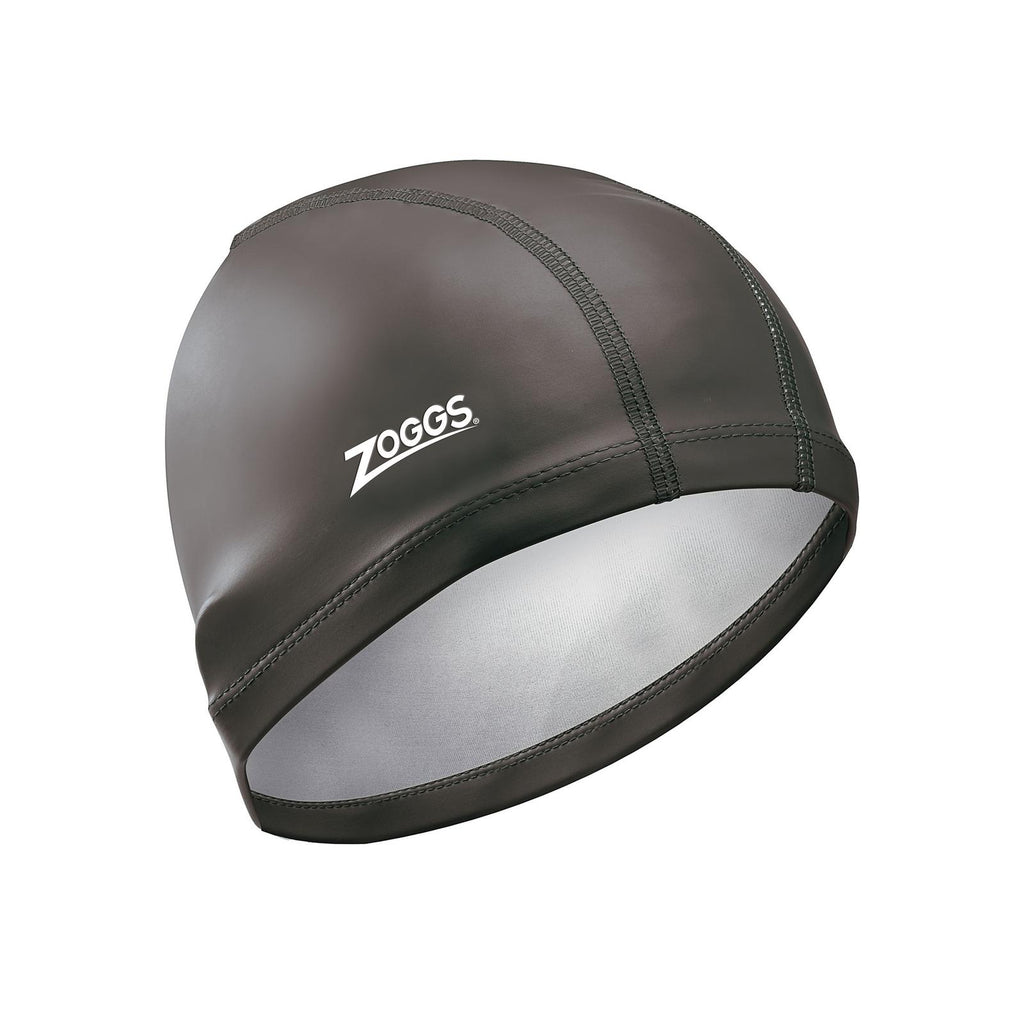 Bonnet de bain nylon spandex revêtu de PU noir Zoggs 465034BK