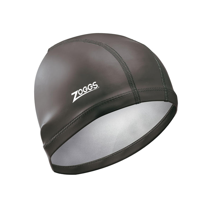Bonnet de bain nylon spandex revêtu de PU noir Zoggs 465034BK