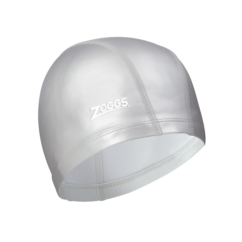 Bonnet de bain nylon spandex revêtu de PU argent Zoggs 465034SI