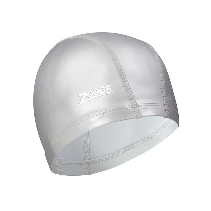 Bonnet de bain nylon spandex revêtu de PU argent Zoggs 465034SI
