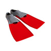 Pinne da nuoto a pala lunga in gomma Grigio-Rosso EU 33-34-UK 1-2-US 2-3 Zoggs 465213GYRD12