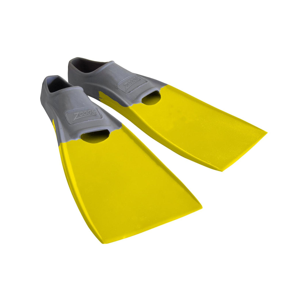 Palmes de natation à voilure longue en caoutchouc Gris-Jaune EU 37-38-UK 4-5-US 5-6 Zoggs 465213GYYL45