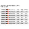 Palmes de natation à voilure courte Eco noir-orange EU 43-44-UK 9-10-US 10-11 Zoggs 465220BKOR910