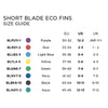 Palmes à voilure courte Eco Aqua EU 45-46-UK 11-12-US 12-13 Zoggs 465220BLAQ112