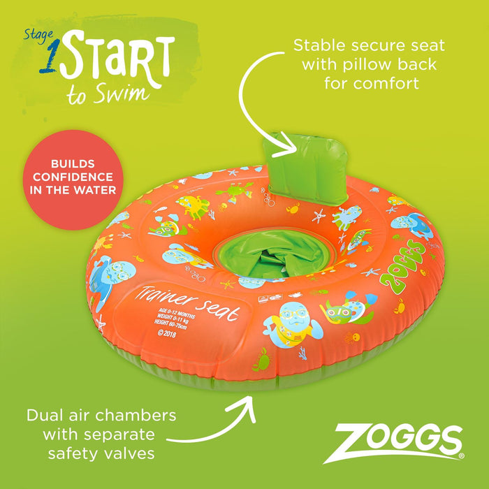 Sedile trainer Zoggy 0-12 m 0-11 kg Zoggs 465404