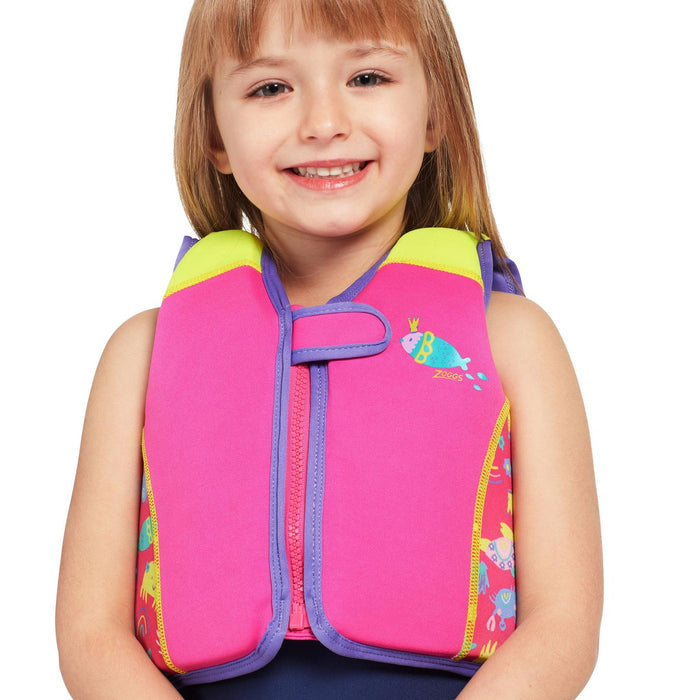 Giubbotto Swimsure per bambini, stampa Sea-Queen, 4-5 anni 19-30kg Zoggs 465526SQEU45