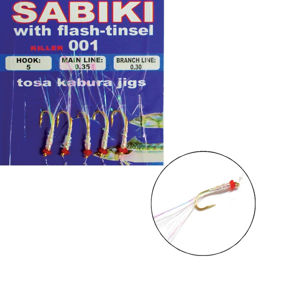 Rigs Sabiki avec tinsel flash Killer 20pcs №2 Expert Predator 4826402