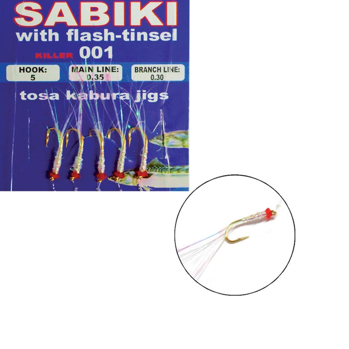 Rigs Sabiki avec tinsel flash Killer 20pcs №3 Expert Predator 4826403