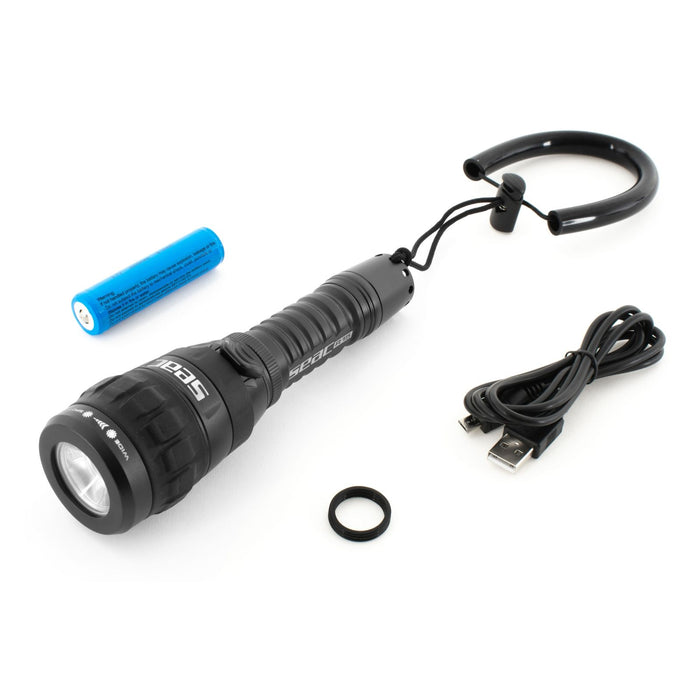 Linterna recargable R15 negra Seac 50-25-AN