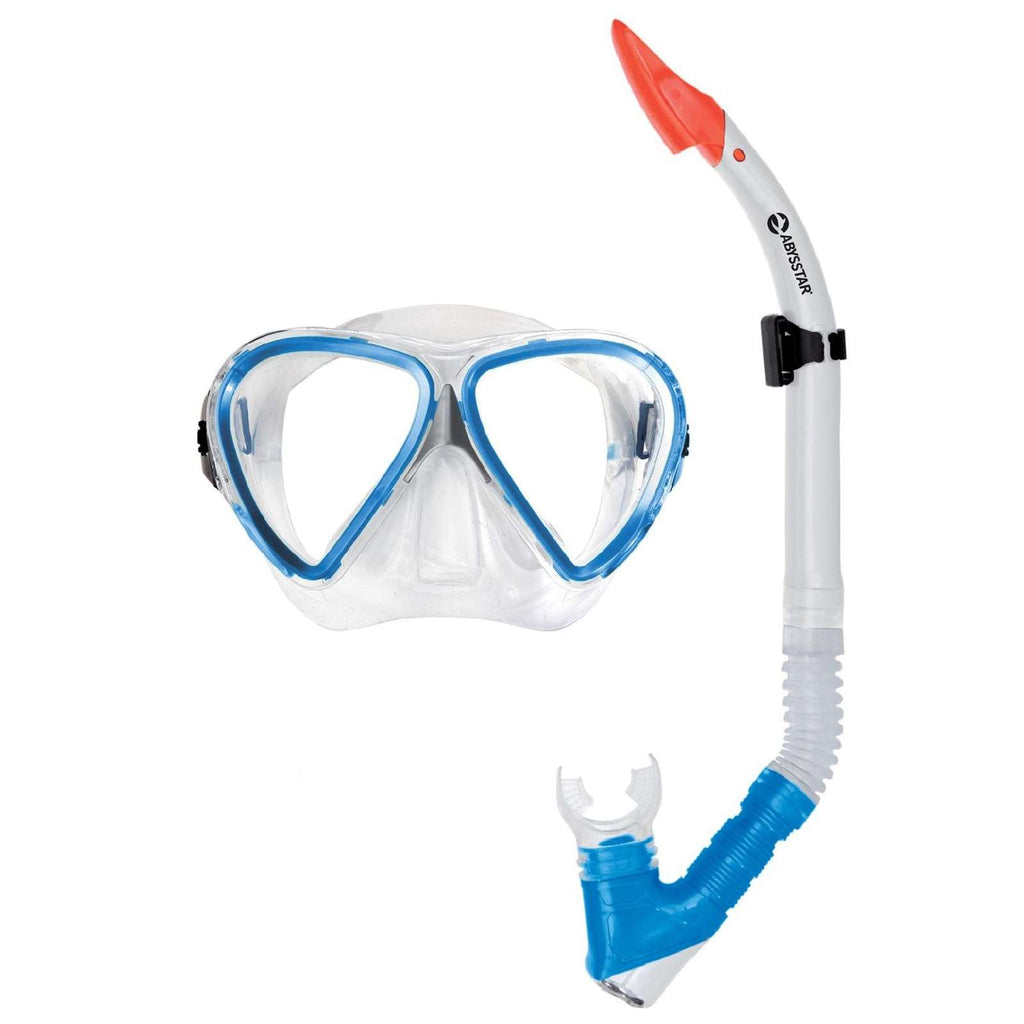 Snorkeling Set Coral Clear-Blue Abysstar 50055BL