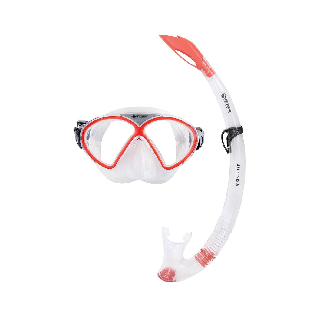 Kit de Snorkeling Fenix Enfants Transparent-Rouge Abysstar 50058RD